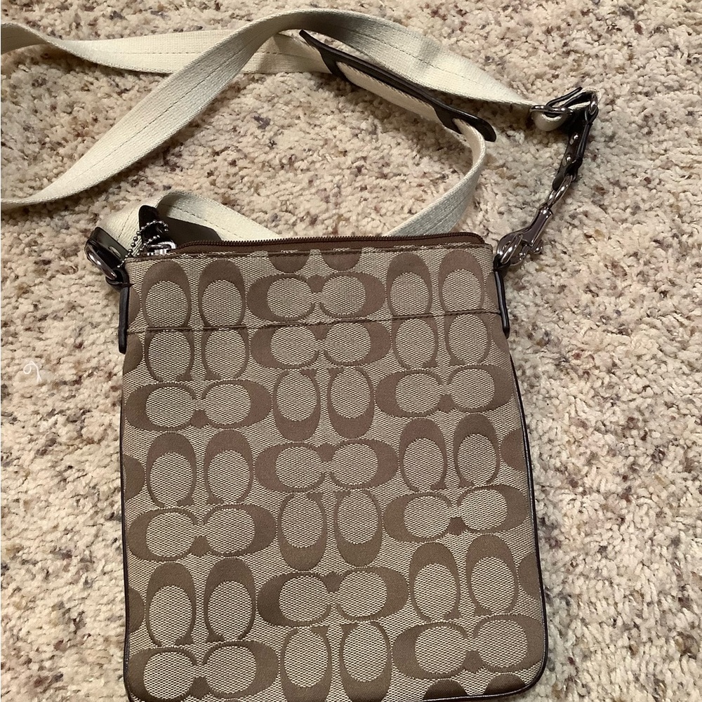 Coach Brown and Black Crossbody Bag - Picture 2 of 5